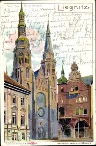 Ak Legnica Liegnitz Schlesien, Peter-Paul-Kirche