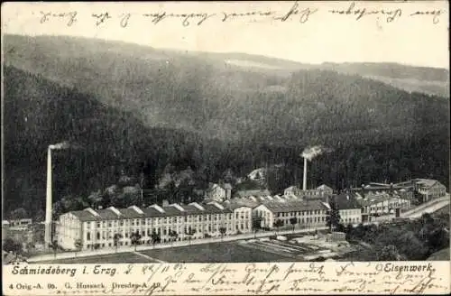 Ak Schmiedeberg Dippoldiswalde im Erzgebirge, Eisenwerk