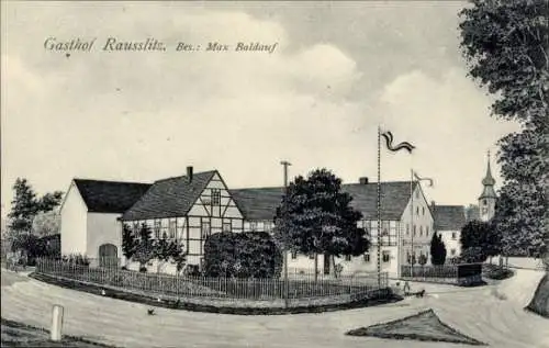 Ak Rausslitz Nossen Sachsen, Gatshof Rausslitz