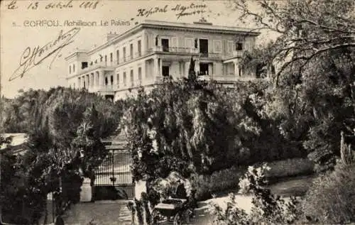 Ak Korfu Griechenland, Kaiserliche Villa Achilleion