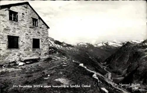 Ak Innergschlöß Tirol, Alte Pragerhütte, Sonnblick