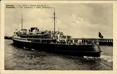 Postkarte Ostende Ostende Westflandern, Der Prinz-Baudouin-Stamm