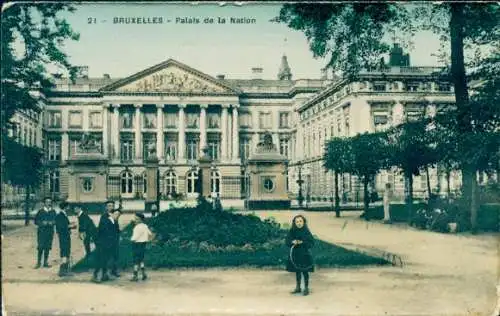 Ak Bruxelles Brüssel, Palais de la Nation, Palast der Nation, Kinder