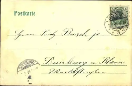 Ak Kronprinz Friedrich Wilhelm von Preußen, Portrait als Student