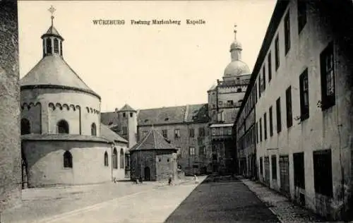 Ak Würzburg am Main Unterfranken, Festung Marienberg, Kapelle