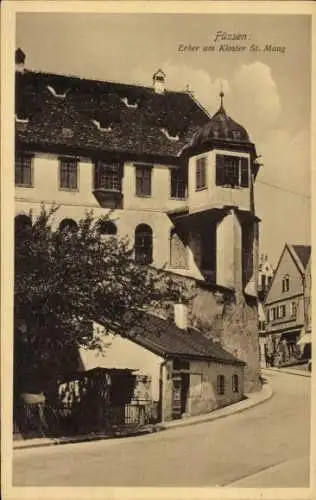 Ak Füssen im Allgäu, Kloster St. Mang, Erker