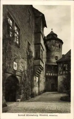 Ak Römhild, Schloß Glücksburg, Mittelbau