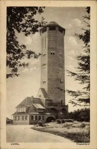 Ak Varel in Oldenburg Jadebusen, Wasserturm