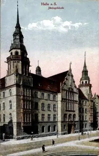 Ak Halle an der Saale, Justizgebäude