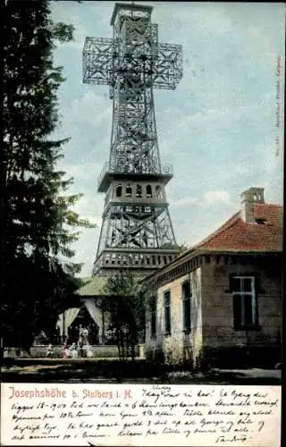 Ak Stolberg im Harz, Josephshöhe, Aussichtsturm