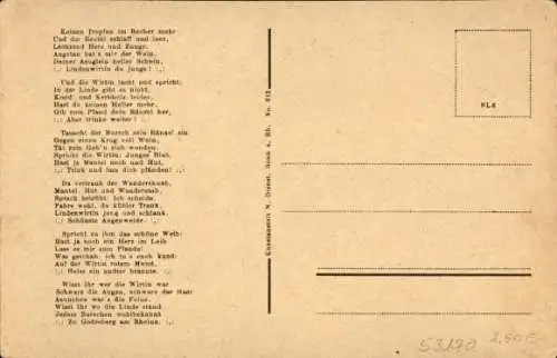 Ak Bad Godesberg Bonn am Rhein, Godesburg, Gasthof zur Lindenwirtin