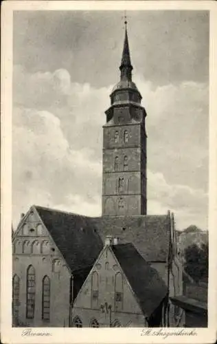 Ak Hansestadt Bremen, St. Ansgarikirche