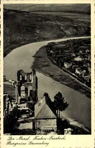 Ak Traben Trarbach an der Mosel, Burgruine Grevenburg