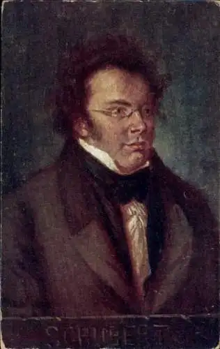 Künstler Ak Komponist Franz Schubert, Portrait