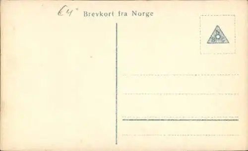 Ak Vossevangen Norwegen, Totalansicht