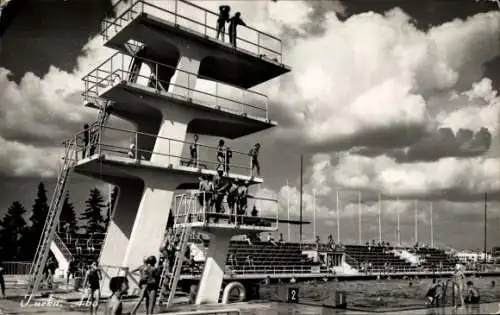 Ak Turku Åbo Finnland, Freibad, Sprungturm