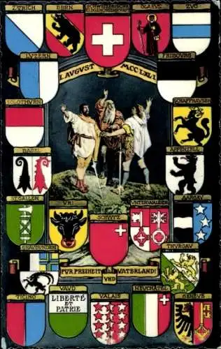 Wappen Ak Uri Sankt Gallen Solothurn Bern Graubünden Wappen