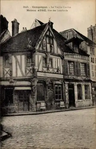 Ak Compiègne Oise, Vieille Cassise, Maison Aubé