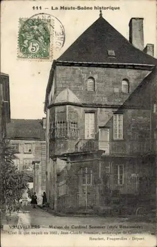 Ak Vauvillers Haute Saône, Haus Kardinal Sommier