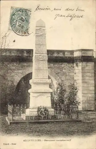 Ak Aillevillers Haute Saône, Denkmal