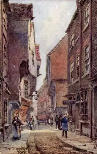 Künstler Ak Flower, Charles, York Yorkshire England, The Shambles