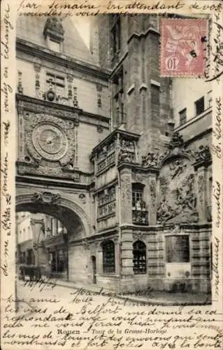 Ak Rouen Seine-Maritime, Großer Glockenturm