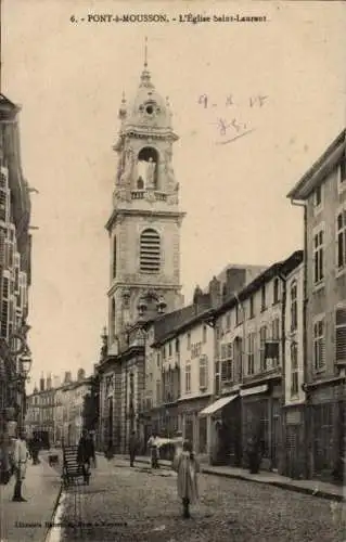 Ak Pont à Mousson Meurthe-et-Moselle, Kirche Saint Laurent