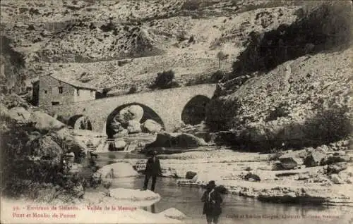 Ak Sisteron Alpes de Haute Provence, Vailee de la Meouge, Pont et Moulin de Pomet