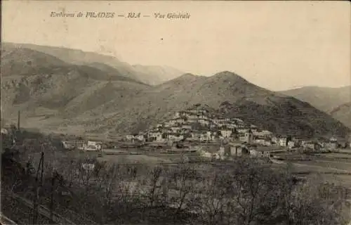 Ak Prades Pyrénées Orientales, Ria, Gesamtansicht