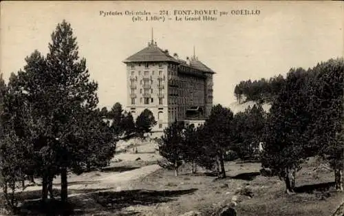 Ak Font Romeu Odeillo Via Pyrénées Orientales, Le Grand Hotel