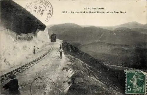 Ak Le Puy de Dome, Le tournant du Grand Rocher, les Puys Nord