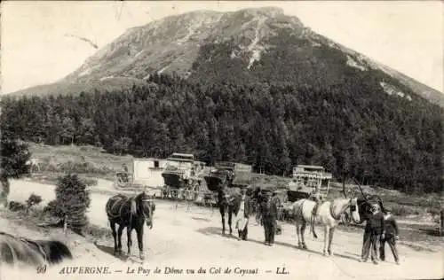 Ak La Celle Auvergne Puy de Dôme, Le Puy de Dome vu du col de Ceyssat