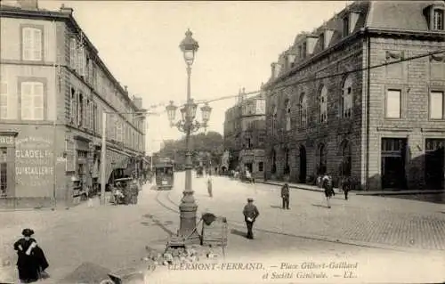 Ak Clermont Ferrand Puy de Dôme, Place Gilbert-Gaillard, Societe Generale