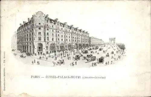 Ak Paris VIII, Avenue des Champs Élysées, Elysee Palace Hotel