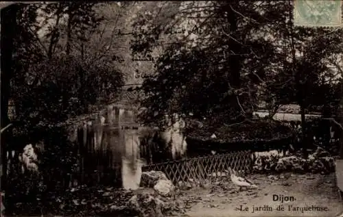 Ak Dijon Côte d'Or, Le jardin de l'arquebuse