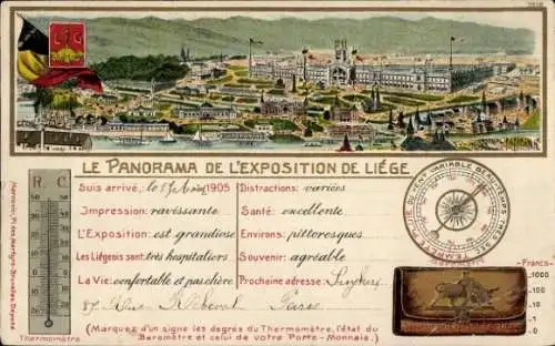 Litho Liège Lüttich Wallonien, Ausstellung, Panorama