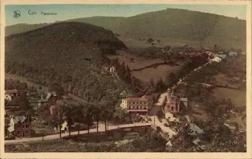 Ak Coo Stavelot Wallonien Lüttich, Panorama