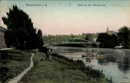 Ak Weißenfels an der Saale, An der Pfennigbrücke