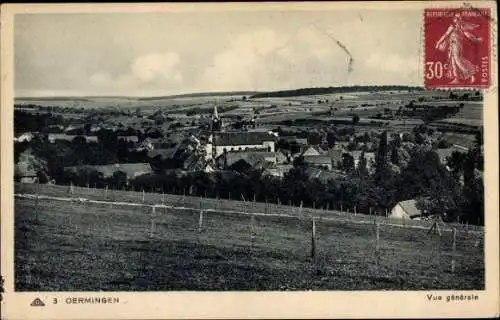 Ak Oermingen Bas Rhin, Vue generale