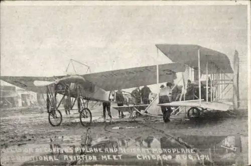 PC Chicago International Aviation Meet 1911, Collision of Coffyn's Biplane and Moisant Monoplane