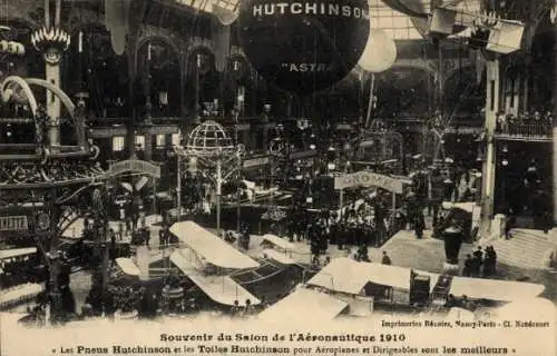 Ak Air Show 1910, Flugzeuge und Luftschiffe