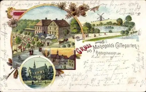 Litho Riddagshausen Braunschweig, Manegold's Caffegarten