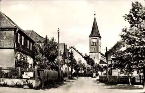 Ak Plothen in Thüringen, Dorfstraße