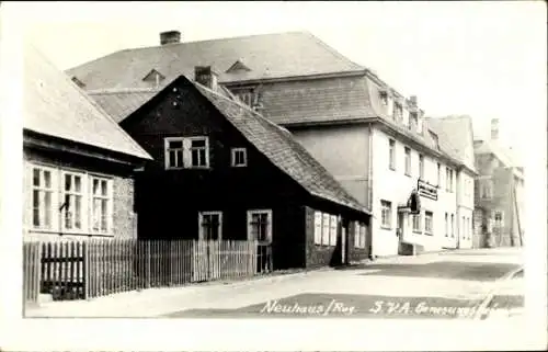 Foto Ak Neuhaus am Rennweg Thüringen, SVA Genesungsheim