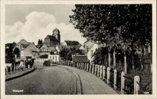 Ak Wolgast in Mecklenburg Vorpommern, Straßenpartie