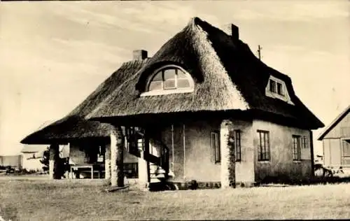 Ak Vitte Hiddensee Ostsee, Haus Paula an der Strandpromenade