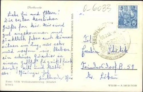 Ak Brotterode in Thüringen, Straßenpartie