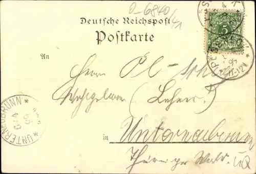 Litho Öpitz Pößneck in Thüringen, Teilansicht, Fabrik