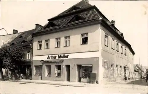 Foto Ak Spremberg in der Lausitz, Geschäftshaus Arthur Müller, Friseur