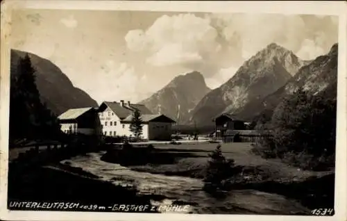 Ak Unterleutasch Leutasch in Tirol, Gasthof zur Mühle